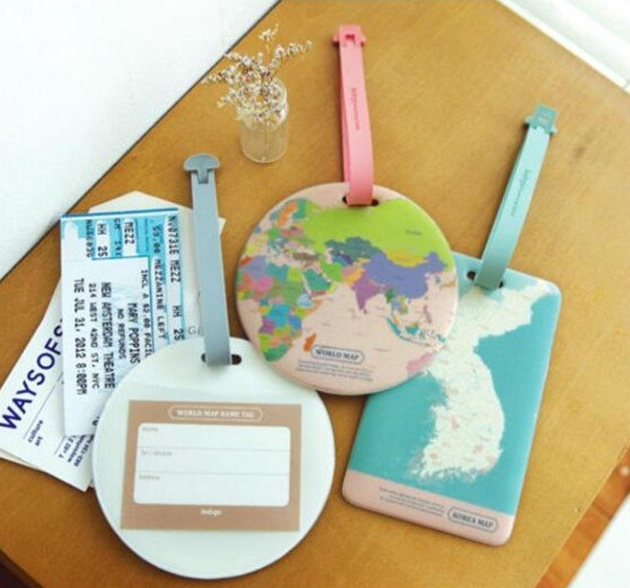 Luggage tag suitcase strap