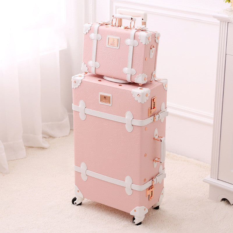 Retro Ladies Luggage Suitcase