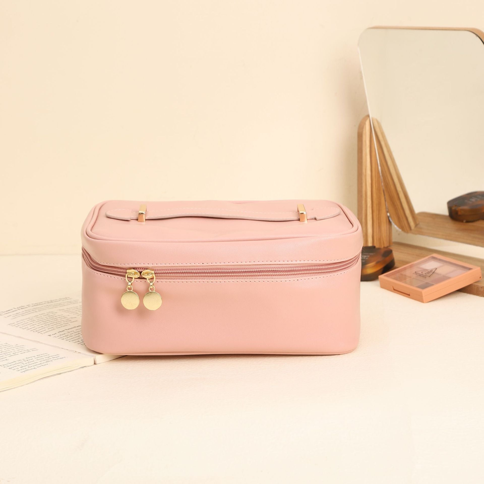 Handle-top Cosmetic Bag