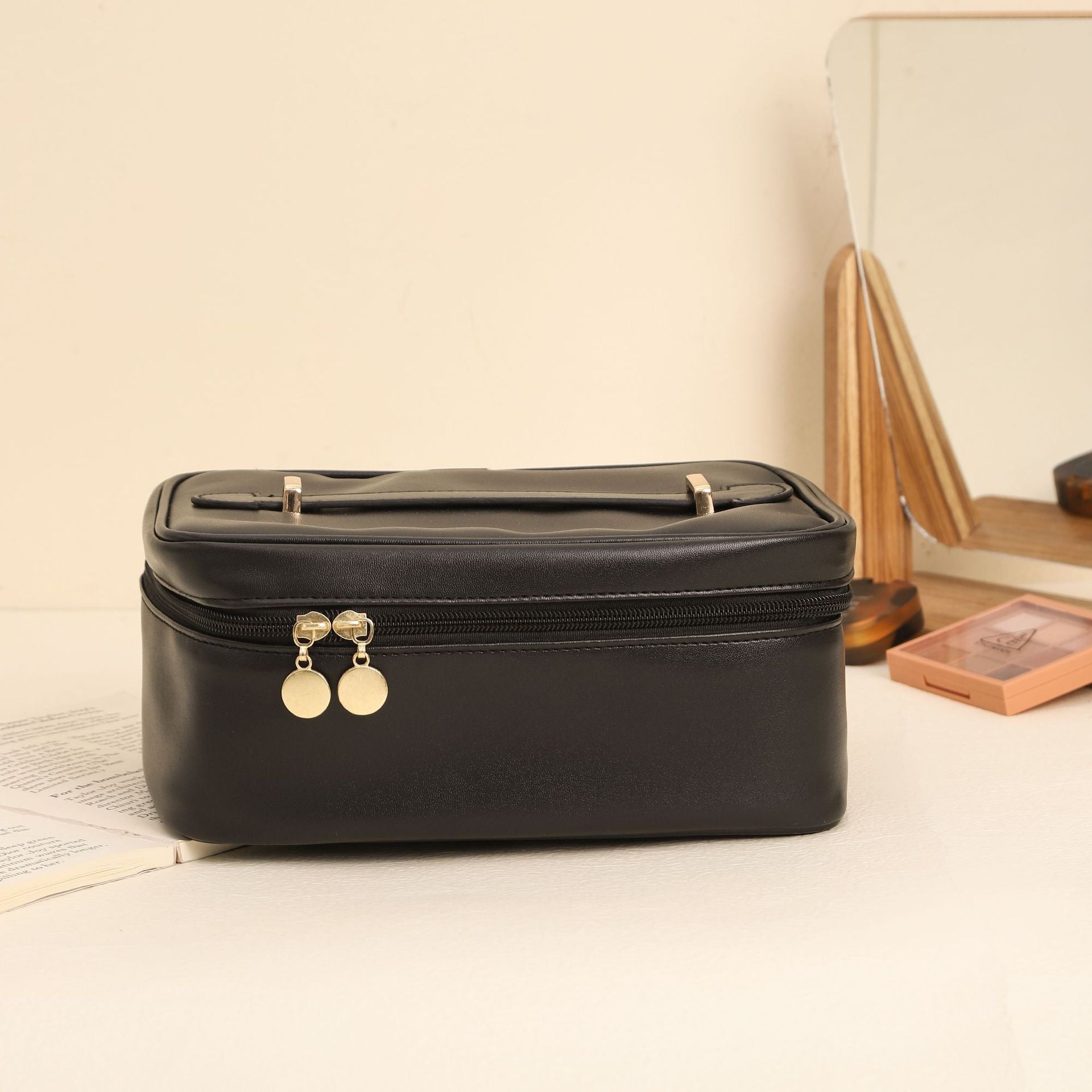 Handle-top Cosmetic Bag