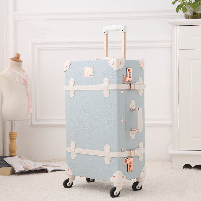 Retro Ladies Luggage Suitcase