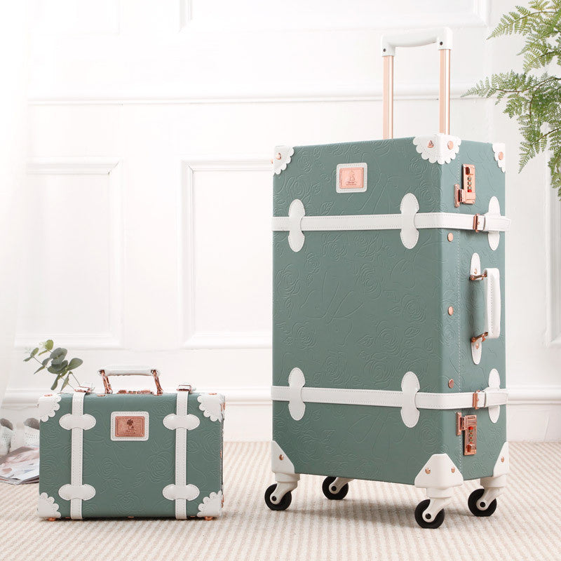 Retro Ladies Luggage Suitcase