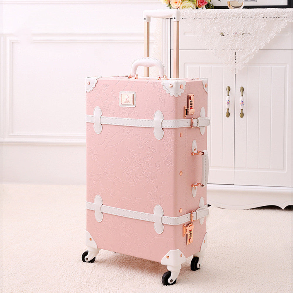 Retro Ladies Luggage Suitcase